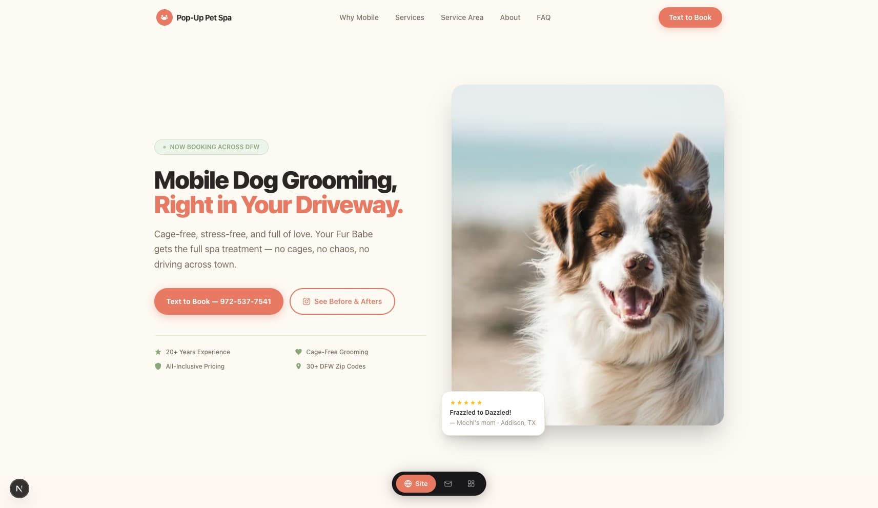 Paws & Claws website template preview