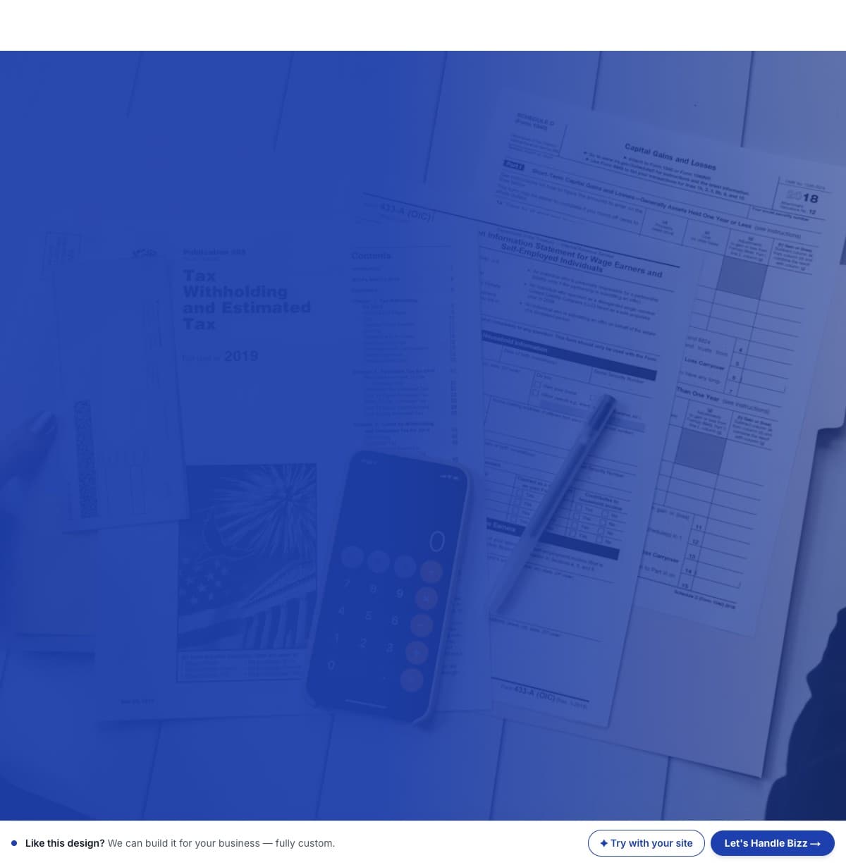 Clarity CPA website template preview